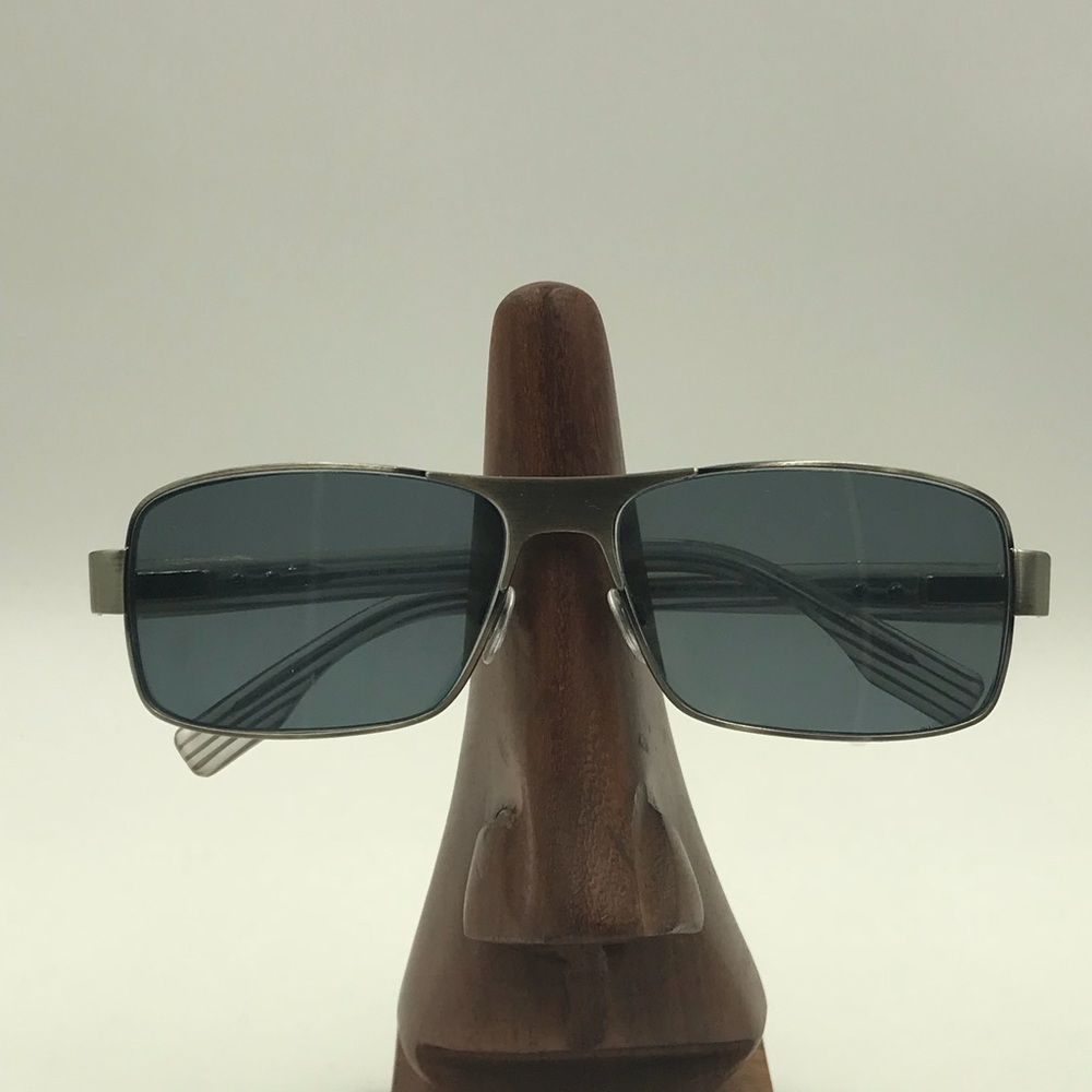 Roberto Steffani Silver Rectangular Sunglasses